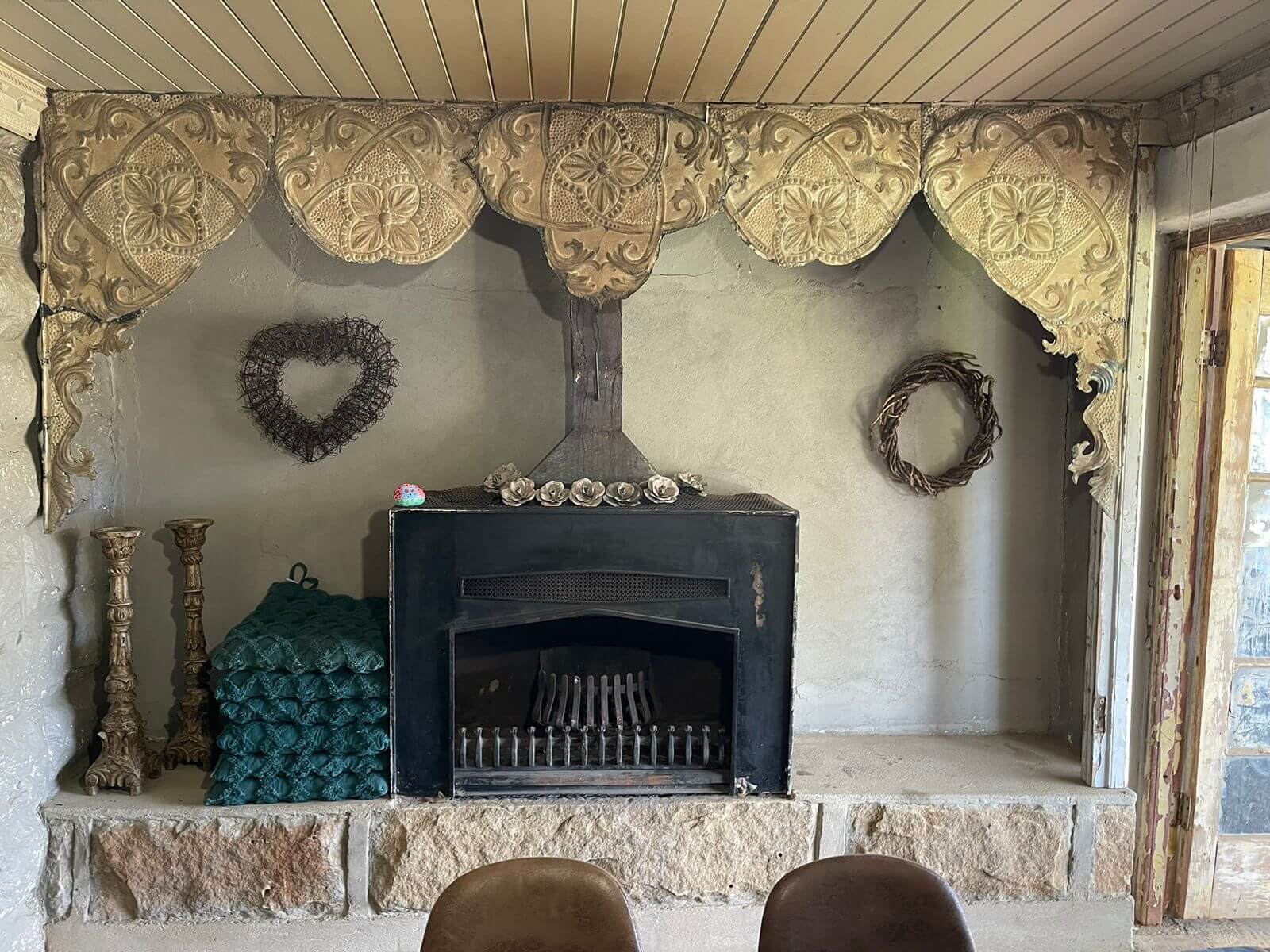 Fireplace at Love Story Guest House, Paul Roux, Free State, South Africa