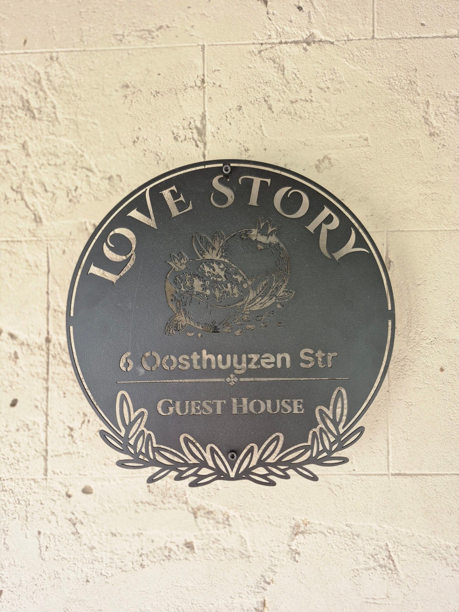 Love Story Guest House Signage